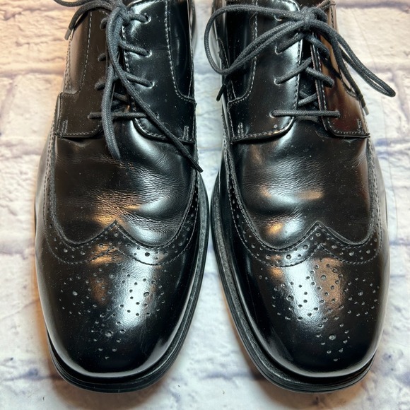 Johnston & Murphy Atchison Oxford Dress Shoes Mens 11M Black Wingtip Leather main image 5